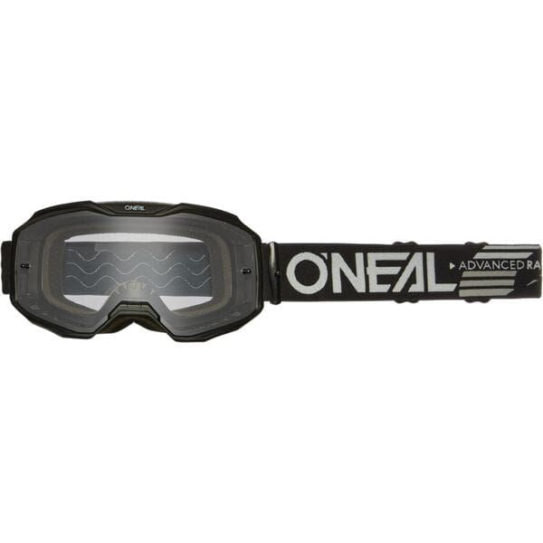 O'Neal 2025 Motocross Goggles B-10 Solid Black Clear